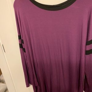 Varsity sleeve tunic New with tags